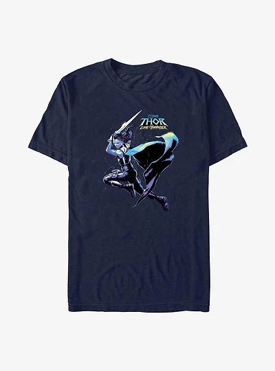 Marvel Thor: Love And Thunder Valkyrie Hero Shot T-Shirt