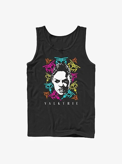 Marvel Thor: Love And Thunder Valkyrie Logos Tank