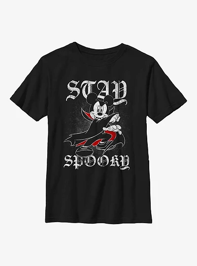 Disney Mickey Mouse Spooky Vampire Youth T-Shirt