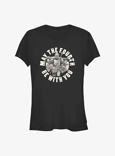 Star Wars The Mandalorian May Fourth Be With You Girls T-Shirt