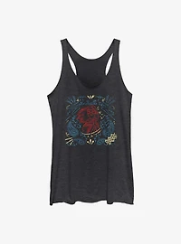 Marvel Ms. Line Drawing GIrls Raw Edge Tank