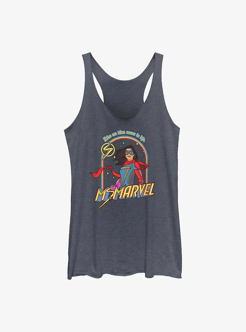 Marvel Ms. Retro GIrls Raw Edge Tank