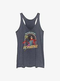 Marvel Ms. Retro GIrls Raw Edge Tank