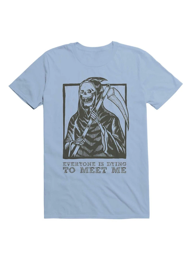 Gothic Grim Reaper Design T-Shirt