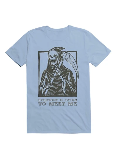 Gothic Grim Reaper Design T-Shirt
