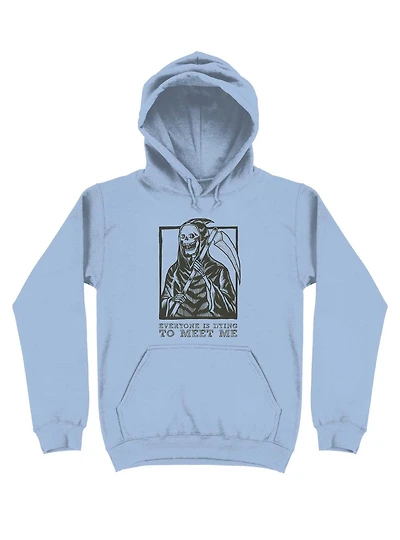 Gothic Grim Reaper Design Hoodie