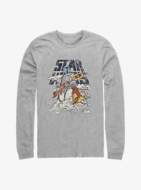 Star Wars Cloudy Boba Fett Long Sleeve T-Shirt