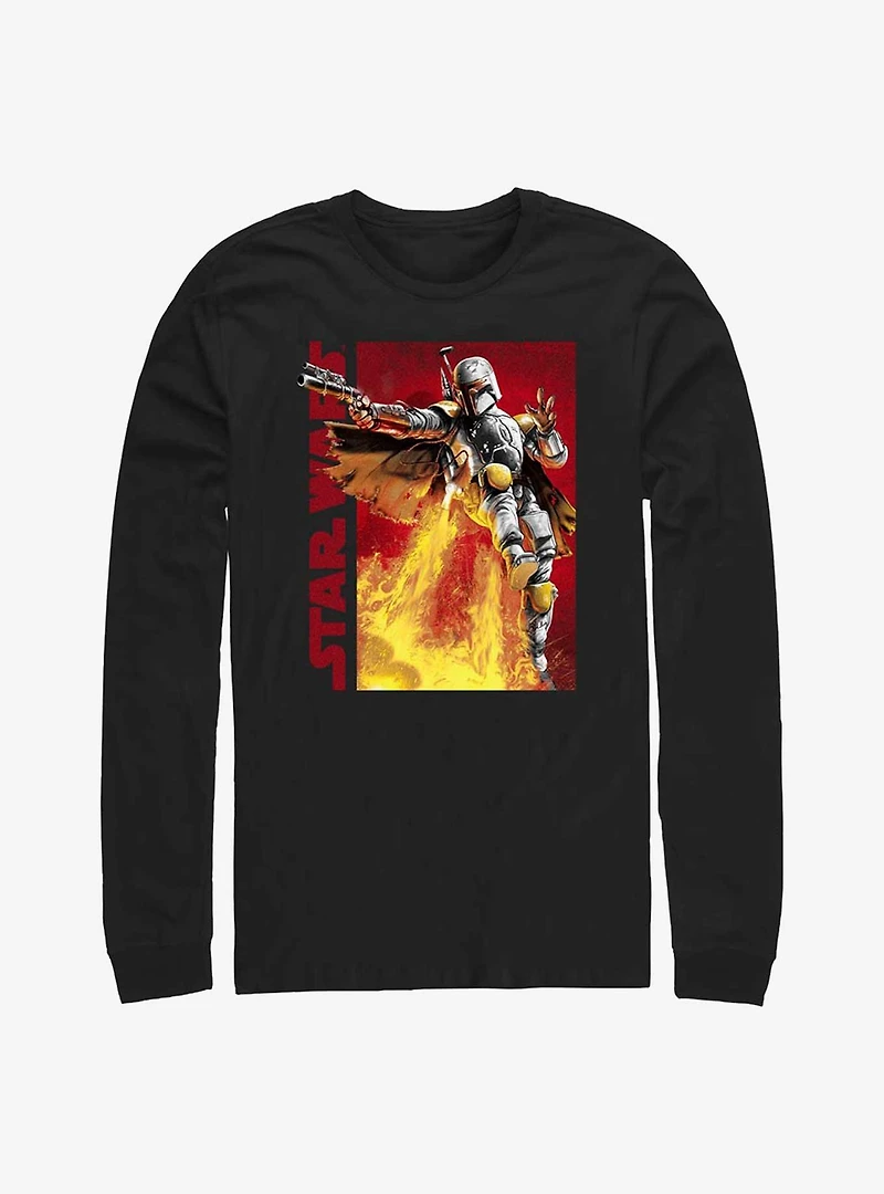 Star Wars Jetpack Boba Fett Long Sleeve T-Shirt