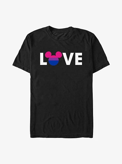 Disney Mickey Mouse Bisexual Flag Love T-Shirt