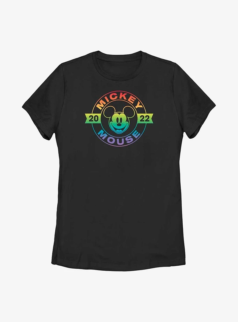 Disney Mickey Mouse Rainbow Badge T-Shirt