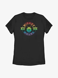 Disney Mickey Mouse Rainbow Badge T-Shirt