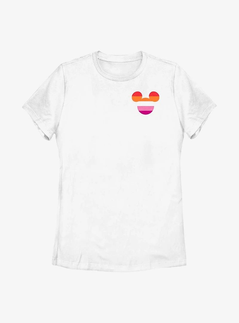 Disney Mickey Mouse Pride Lesbian Badge T-Shirt