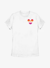 Disney Mickey Mouse Pride Lesbian Badge T-Shirt