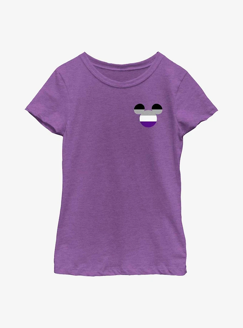 Disney Mickey Mouse Asexual Badge Youth T-Shirt