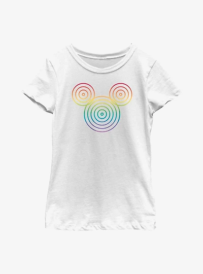 Disney Mickey Mouse Rainbow Circles Youth T-Shirt