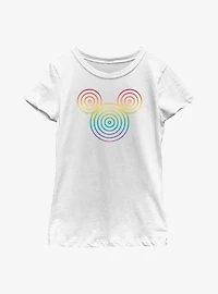 Disney Mickey Mouse Rainbow Circles Youth T-Shirt