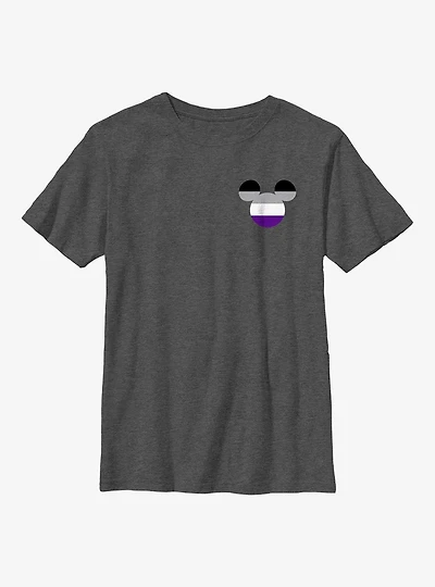 Disney Mickey Mouse Asexual Badge Youth T-Shirt