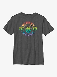 Disney Mickey Mouse Rainbow Badge Youth T-Shirt