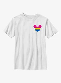 Disney Mickey Mouse Pansexual Badge Youth T-Shirt