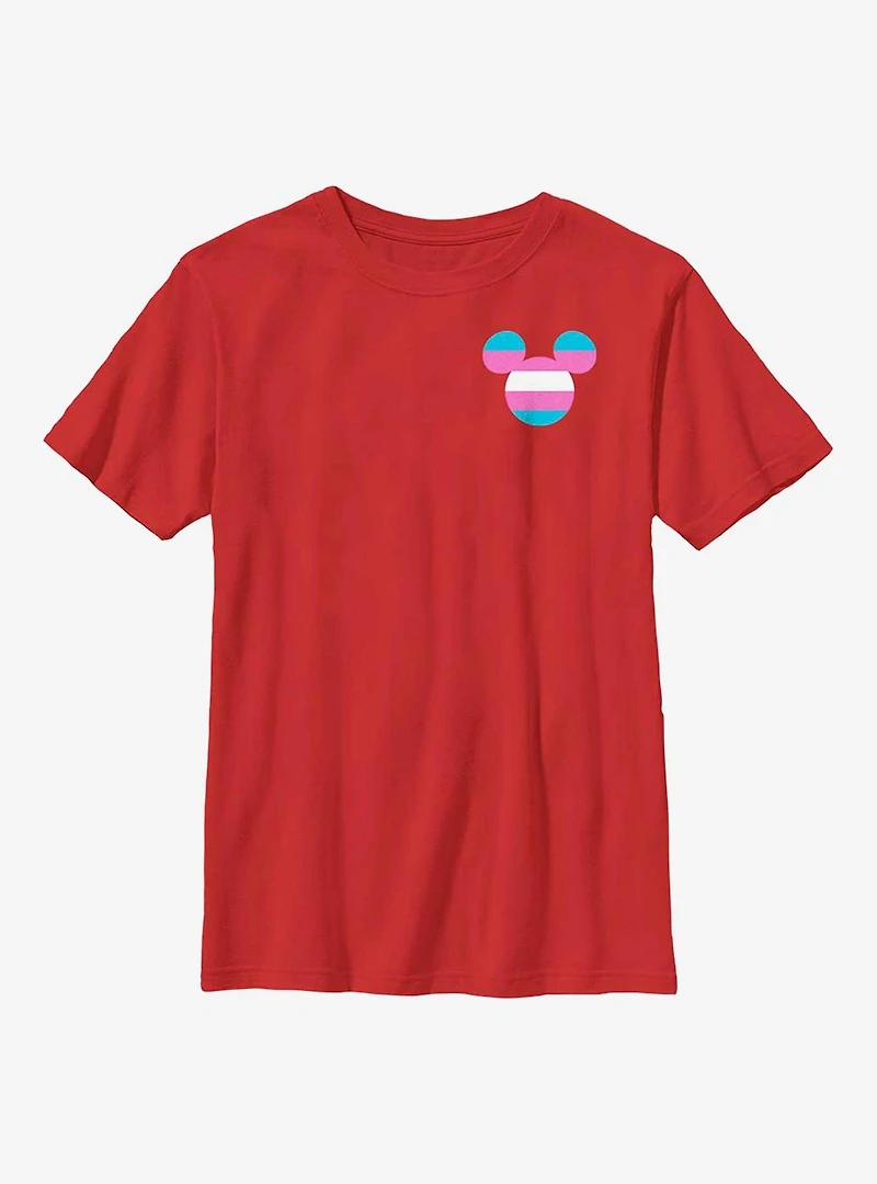 Disney Mickey Mouse Transgender Badge Youth T-Shirt