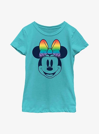 Disney Minnie Mouse Rainbow Bow Fill Youth T-Shirt