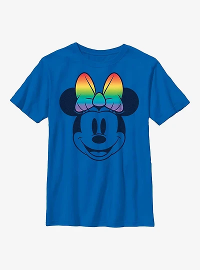 Disney Minnie Mouse Rainbow Bow Fill Youth T-Shirt