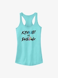 Star Wars Obi-Wan Kenobi Vader Lettering Girls Tank