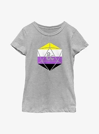 Dungeons And Dragons Non Binary D20 Youth T-Shirt