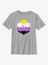 Dungeons And Dragons Non Binary D20 Youth T-Shirt