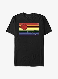 Star Wars Rainbow Millenium Falcon Chase T-Shirt