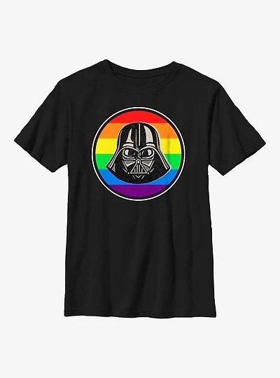 Star Wars Darth Vader Pride Badge Youth T-Shirt