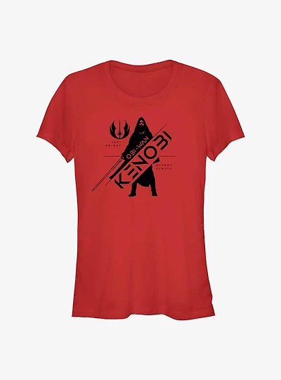 Star Wars Obi-Wan Kenobi Silhouette Girls T-Shirt