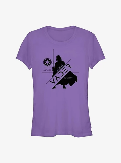 Star Wars Obi-Wan Kenobi Vader Silhouette Girls T-Shirt