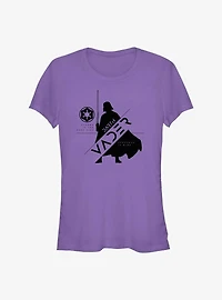Star Wars Obi-Wan Kenobi Vader Silhouette Girls T-Shirt