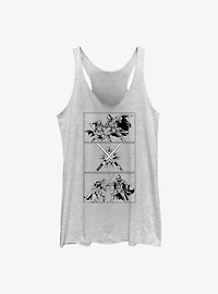 Star Wars Obi-Wan Kenobi Battle Sequence Girls Tank Top