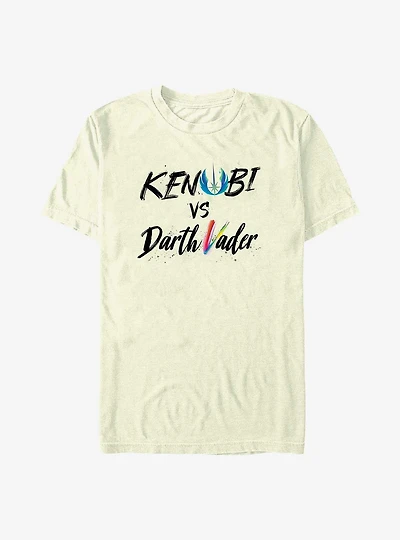 Star Wars Obi-Wan Kenobi Vader Lettering T-Shirt