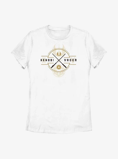 Star Wars Obi-Wan Kenobi Light Saber Crest Womens T-Shirt
