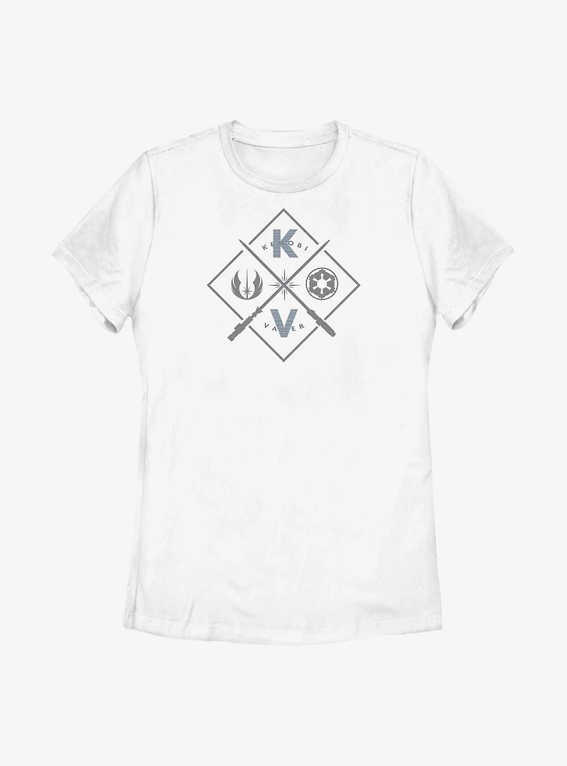 Star Wars Obi-Wan Kenobi Resistance Empire Crest Womens T-Shirt