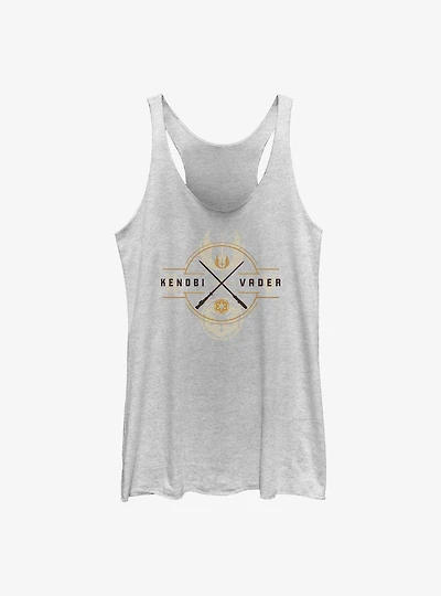 Star Wars Obi-Wan Kenobi Light Saber Crest Womens Tank Top