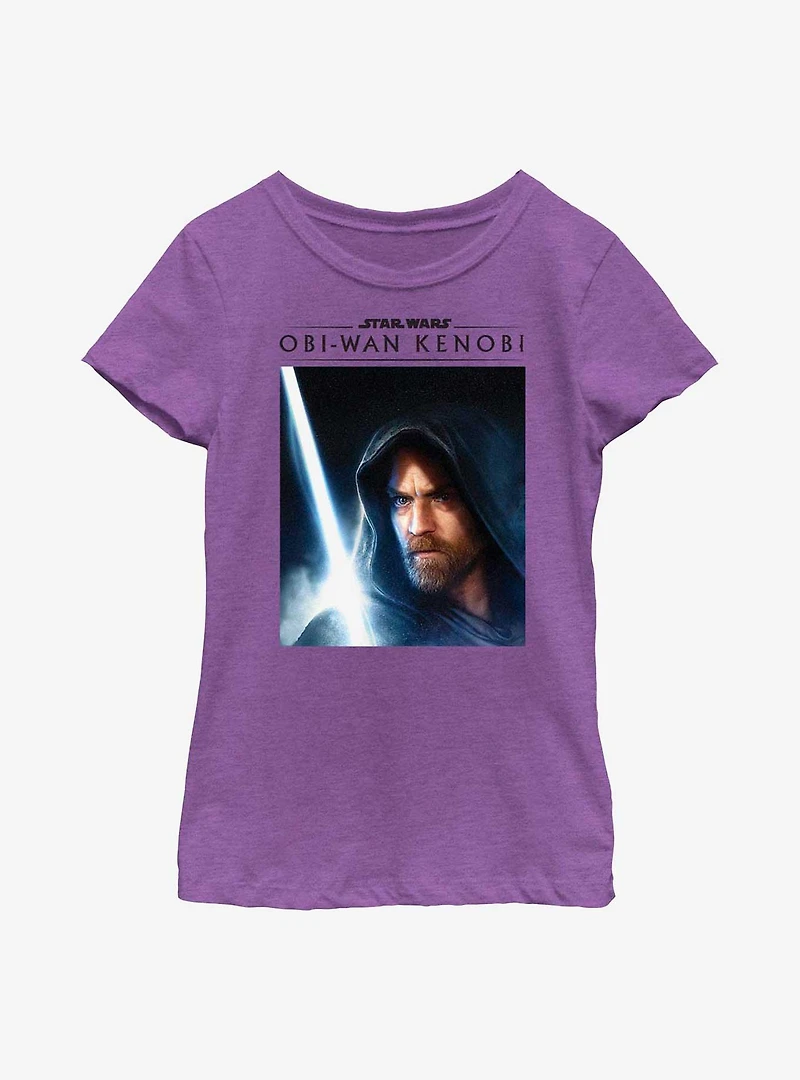 Star Wars Obi-Wan Kenobi Close Up Obi Youth Girls T-Shirt
