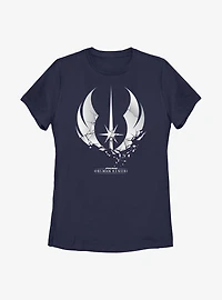 Star Wars Obi-Wan Kenobi Shattered Jedi Logo Womens T-Shirt