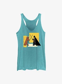 Star Wars Obi-Wan Kenobi Blocky Vader Vs Womens Tank Top