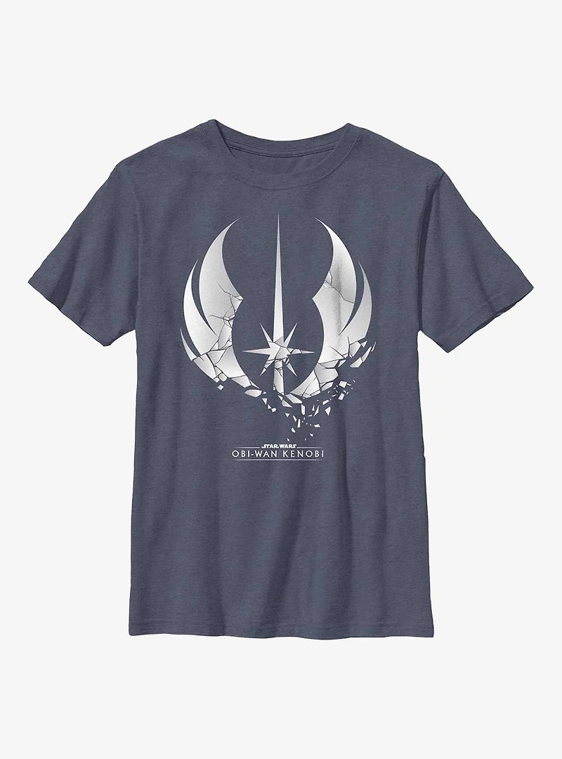 Star Wars Obi-Wan Kenobi Shattered Jedi Logo Youth T-Shirt