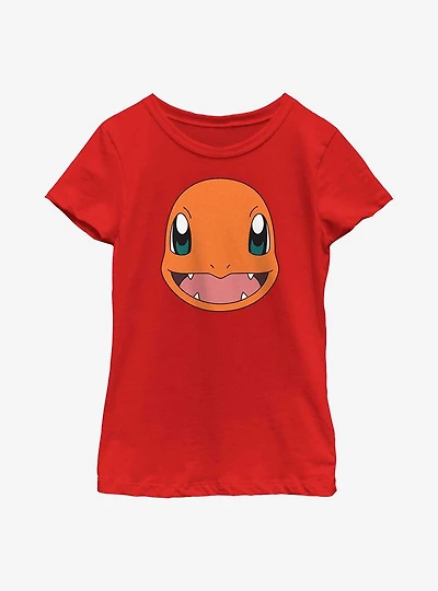 Pokémon Charmander Face Youth Girls T-Shirt