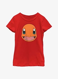 Pokémon Charmander Face Youth Girls T-Shirt