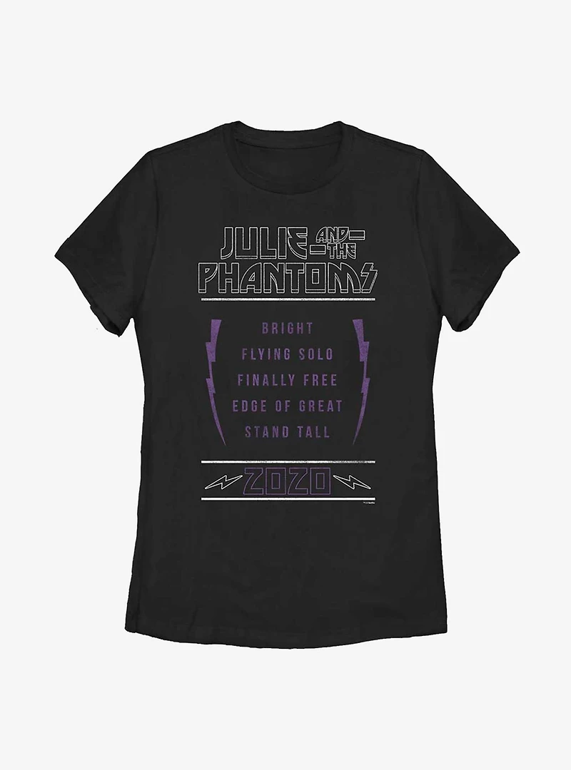 Julie And The Phantoms Set List Womens T-Shirt