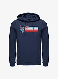 Disney Lilo & Stitch American Flag Hoodie