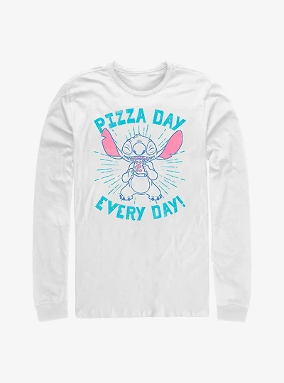 Disney Lilo & Stitch Pizza Day Every Long-Sleeve T-Shirt