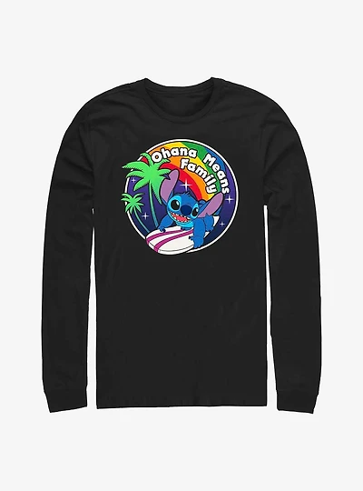 Disney Lilo & Stitch Rainbow Ohana Long-Sleeve T-Shirt