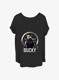 Marvel the Falcon and Winter Soldier Bucky Girls T-Shirt Plus